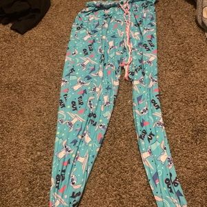 stitch pajama pants,size is medium,